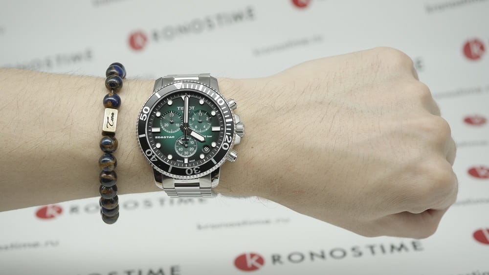 Оригинальные часы Tissot Tissot Seastar 1000 Quartz Chronograph T120.417.11.091.01 в фирменной упаковке от производителя